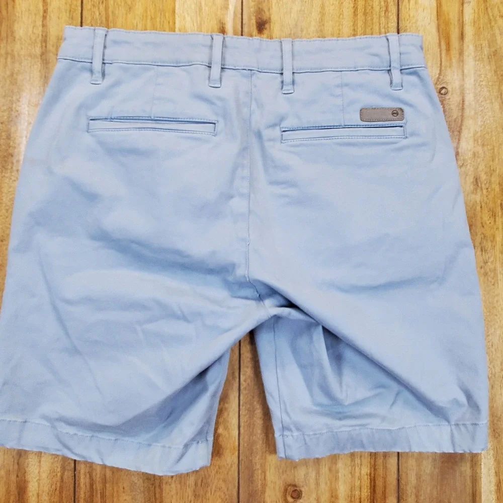 AG Adriano Goldschmied Wanderer Slim Shorts Mens 32 Blue Chino 1197BRSCATE